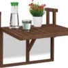 Relaxdays Balkontafel Inklapbaar - Klaptafel Balkon - Tafel Reling - Hangtafel Hout -Tuin Verkoop 1200x915 4