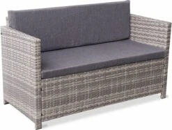 Alice's Garden Loungeset Perugia - 4 Plaatsen - Kleine Tuinset - Wicker - Grijstinten -Tuin Verkoop 1200x915 7