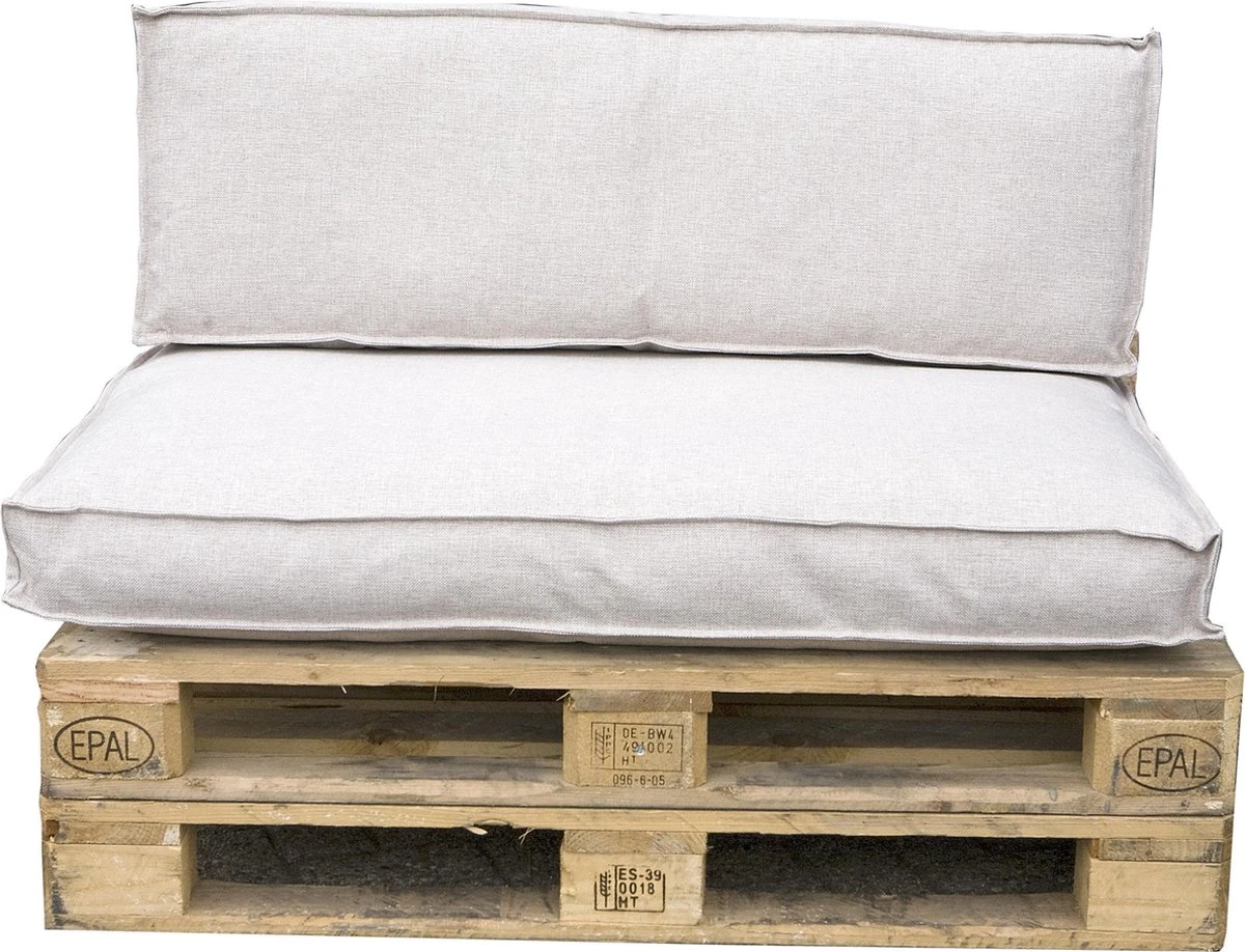 In The Mood Collection Mick Palletkussens - L120 X B80/40 X H12 Cm - Beige 4 In The Mood Collection Mick Palletkussens - L120 X B80/40 X H12 Cm - Beige - Afbeelding 2