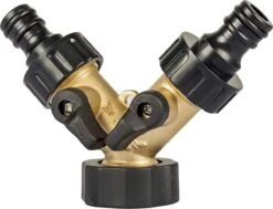 Sens Design Waterverdeler 2-weg – Messing – Past Op Europese Kranen -Tuin Verkoop 1200x919