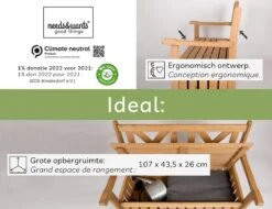 Needs&wants® Houten Tuinbank Met Opbergruimte, 2-zits Kistbank Houten Klassieke Bank Opslag, Grote Tuinopbergbank Van Massief Hout Weerbestendig Voor Buiten Tuin, Balkon, Terras, 115x61x85 Cm, Donker-bruin -Tuin Verkoop 1200x922 1