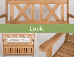 Needs&wants® Houten Tuinbank Met Opbergruimte, 2-zits Kistbank Houten Klassieke Bank Opslag, Grote Tuinopbergbank Van Massief Hout Weerbestendig Voor Buiten Tuin, Balkon, Terras, 115x61x85 Cm, Donker-bruin -Tuin Verkoop 1200x922 2