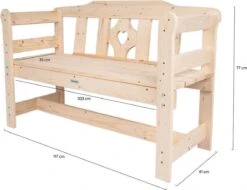 MaximaVida Tuinbank Amelie 120 Cm - FSC Vurenhout -Tuin Verkoop 1200x922