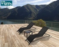 Intimo Ligbeddenset + Tafel - Zwart - 163x60x65/45x45x40 -Tuin Verkoop 1200x960 6