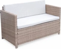 Alice's Garden Loungeset Perugia - 4 Plaatsen - Kleine Tuinset - Wicker - Naturel/beige -Tuin Verkoop 1200x960 8