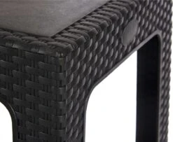 Rotan Bijzettafeltje/plantenverhoger Antraciet Grijs 47 X 47 X 42 Cm Voor Binnen/buiten -Tuin Verkoop 1200x988