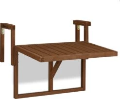 Relaxdays Balkontafel Inklapbaar - Klaptafel Balkon - Tafel Reling - Hangtafel Hout -Tuin Verkoop 1200x990 2