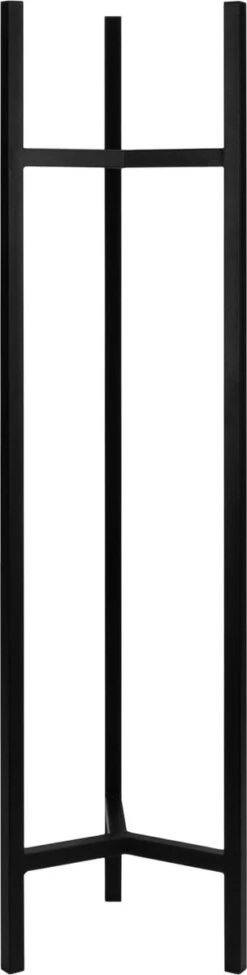 QUVIO Plantenstandaard Inclusief Pot - Staande Plantenbak - Metaal - Plantenbak - Plantenhouders - Planten Zuilen - Voor Buiten - Bloempot - 22 X 22 X 90 Cm - Zwart -Tuin Verkoop 304x1200