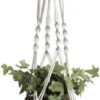 Merkloos Plantenhanger Macramé - Luxe Gevlochten Touw Katoen - 1 Stuk - Plantenpot Ophangen - Planthanger