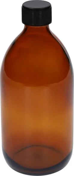 QUVIO Sprayfles - Spuitfles - Plantenspuit - Schoonmaak Spuit - Huishoudspray - Leeg/Hervulbaar - Kamerspray - Allesreiniger - Glazen Sprayflacon - Waterspuit - Kappersspuit - 500 Ml - Glas - Bruin - Zwart -Tuin Verkoop 506x1200