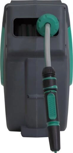 VONROC Automatische Slanghaspel – Incl. 25m Tuinslang, Aansluitslang, Spuitstuk, Koppelingen & Kraanaansluiting -Tuin Verkoop 577x1200