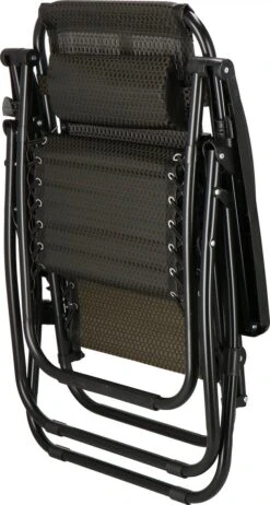 Springos Tuinstoel | Ligstoel | Opvouwbaar | Verstelbaar | Ergonomische Hoofdsteun | Bruin / Zwart -Tuin Verkoop 641x1200