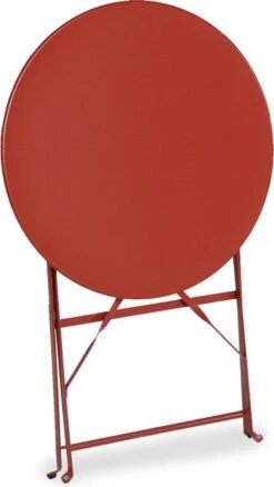 Emilia - Ronde Inklapbare Bistrotafel Ø60cm Van Gepoedercoat Staal – Terra Cotta 12 Emilia - Ronde Inklapbare Bistrotafel Ø60cm Van Gepoedercoat Staal – Terra Cotta -Tuin Verkoop 677x1200
