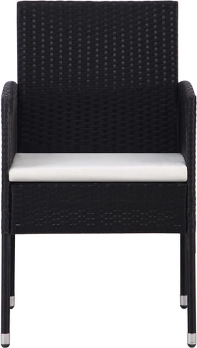 VidaXL 7-delige Tuinset Poly Rattan Zwart 12 VidaXL 7-delige Tuinset Poly Rattan Zwart - Afbeelding 10