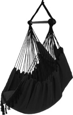 Vita5 XXL Hangstoel - Binnen&Buiten Hangnest - Incl. 2 Kussens En Boekenvak - Volwassenen&Kinderen - Hangmatstoel Tot 225kg - Zwart 20 Vita5 XXL Hangstoel - Binnen&Buiten Hangnest - Incl. 2 Kussens En Boekenvak - Volwassenen&Kinderen - Hangmatstoel Tot 225kg - Zwart -Tuin Verkoop 761x1200