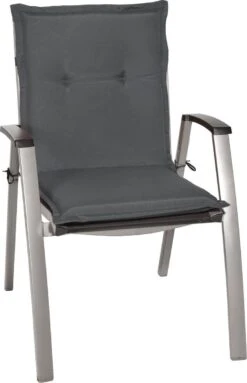 Beautissu Set Van 6x Tuinkussens Lage Rug Loft NL 100 X 50 X 6 Cm - Kussen Antraciet - Zitkussen Sierkussen Tuinstoel -Tuin Verkoop 773x1200