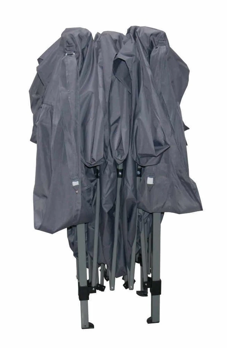 Garden Royal Partytent 3x3m Easy Up Grijs Met 2 Zijwanden 6 Garden Royal Partytent 3x3m Easy Up Grijs Met 2 Zijwanden - Afbeelding 4