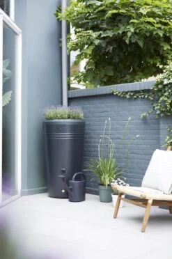Elho Green Basics Regenton - Regenton - Living Black - Buiten - 200 Liter -Tuin Verkoop 797x1200