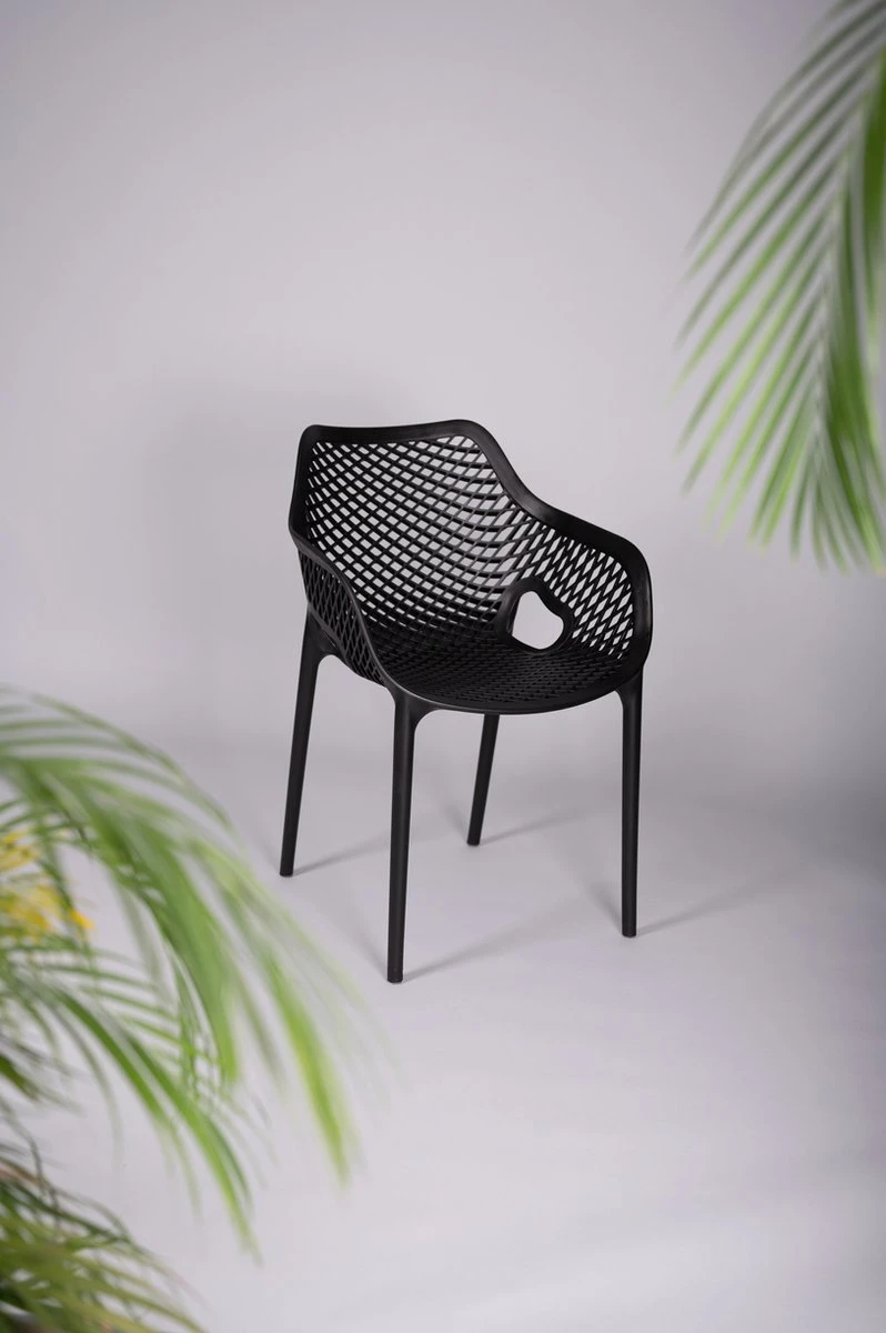 Tuinstoel - Air XL - Zwart - Siesta 5 Tuinstoel - Air XL - Zwart - Siesta - Afbeelding 3