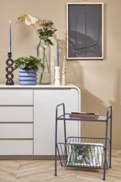 Mica Decorations Ilse Bloempot Met Schotel - H16 X Ø18,5 Cm - Keramiek - Blauw -Tuin Verkoop 799x1200 39