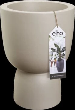 Elho Pure Coupe 41 - Bloempot Voor Binnen & Buiten - Ø 41.3 X H 57.9 Cm - Beige/Balanced Beige -Tuin Verkoop 820x1200 4