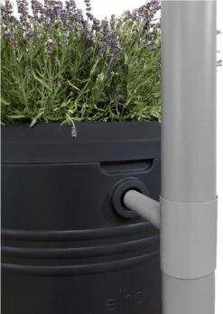 Elho Green Basics Regenton - Regenton - Living Black - Buiten - 200 Liter -Tuin Verkoop 852x1200 1