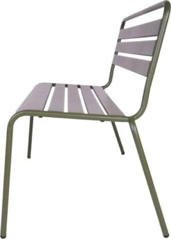 MaximaVida Metalen Tuinbank Max 120 Cm Olijfgroen -Tuin Verkoop 859x1200