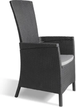 Allibert Vermont Verstelbare Tuinstoel - 64x68x107cm - Grafiet -Tuin Verkoop 860x1200