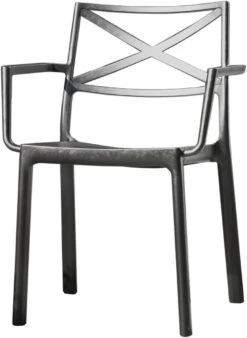 Keter Metalix Tuinstoelen - 4 Stuks - 53,3x60,2x81,3 Cm - Zwart -Tuin Verkoop 876x1200