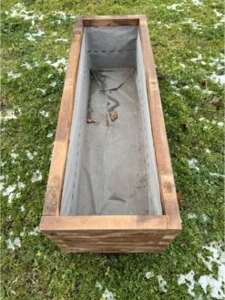 AMISHOUT - Plantenbak Van Balkjes 120x40x40 Cm - Bruin -Tuin Verkoop 902x1200 6