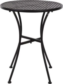 Bolero Ronde Stalen Bistro Tafel Zwart 60cm -Tuin Verkoop 903x1200