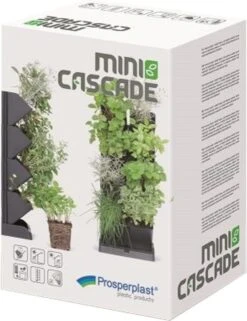 Prosperplast Verticale Kruidentuin Kunststof - Staand/hangend - Modulair - Antraciet Grijs - L 20 X B 11 X H 48 Cm - Incl. Kruidenschaar -Tuin Verkoop 922x1200 3