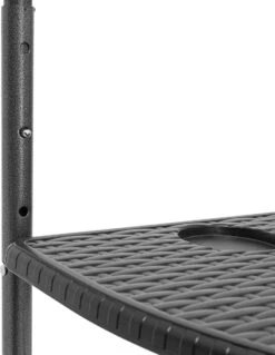 Relaxdays Balkontafel Inklapbaar, Balkon Tafel Rotan, Hangtafel Reling - Zwart -Tuin Verkoop 929x1200