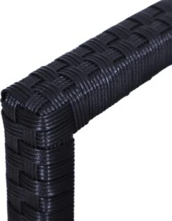 Outsunny Polyrotan Tuinbank 2-zits Parkbank Bank Staal Zwart 867-022 -Tuin Verkoop 931x1200