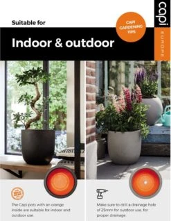 Capi Europe - Bloempot Bol Smooth NL - 35x34 - Zwart - Voor Binnen En Buiten - KBL932 -Tuin Verkoop 932x1200 4