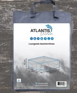 Weersbestendige Beschermhoes Loungeset / Tuinset (met Hoge Tafel) | 260 X 260 X 95 Cm | Premium | Waterproof | TÜV Rheinland Gecertificeerd | Hoes Voor Tuin | Waterdicht | Solution Dyed (verkleuring Onmogelijk) | Grijs / Antraciet -Tuin Verkoop 992x1200